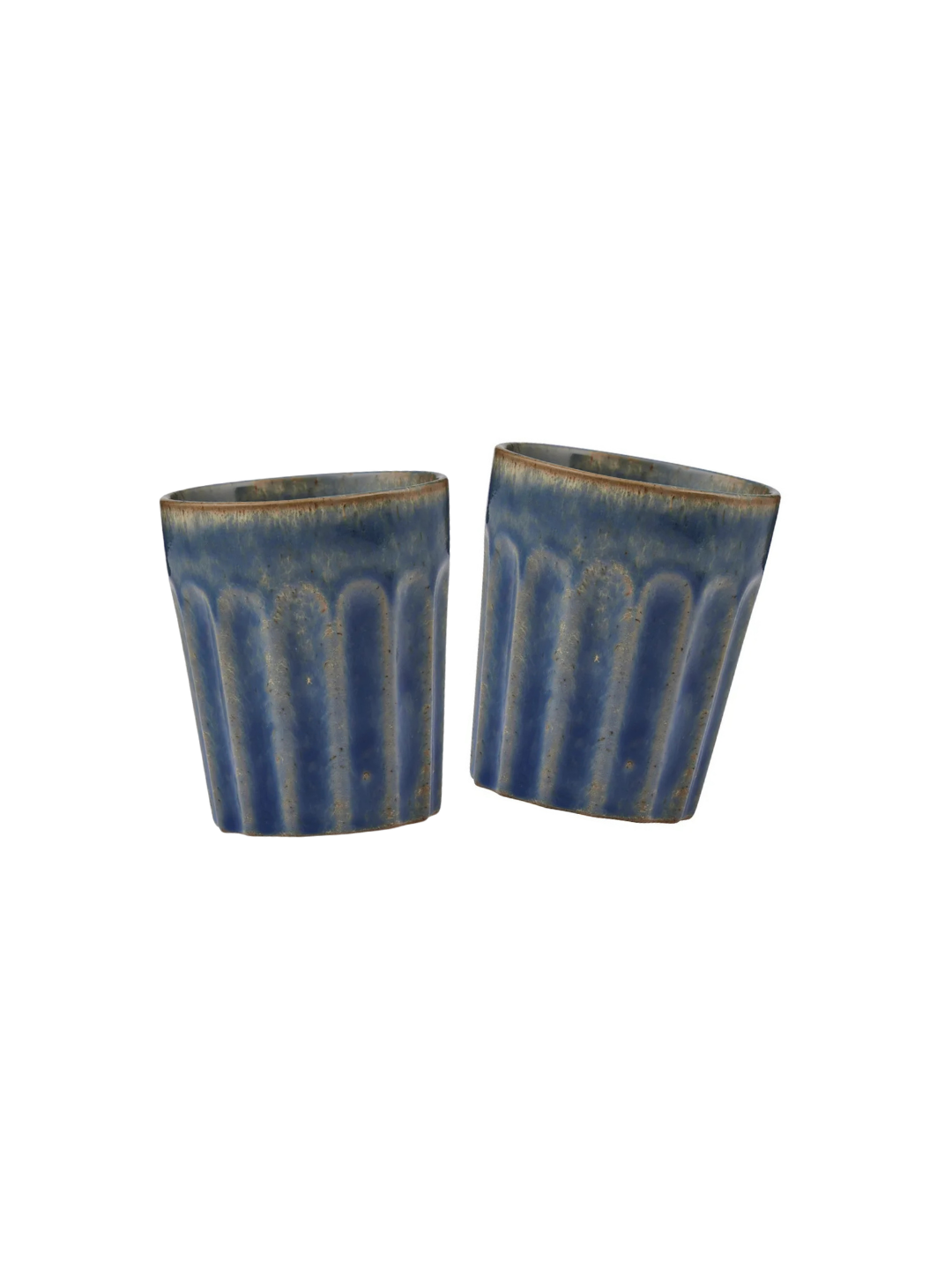 Ceramic Latter Cup Pair — Denim