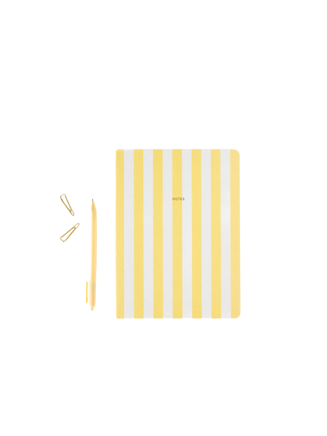 Lined Notebook — Stripes Yellow