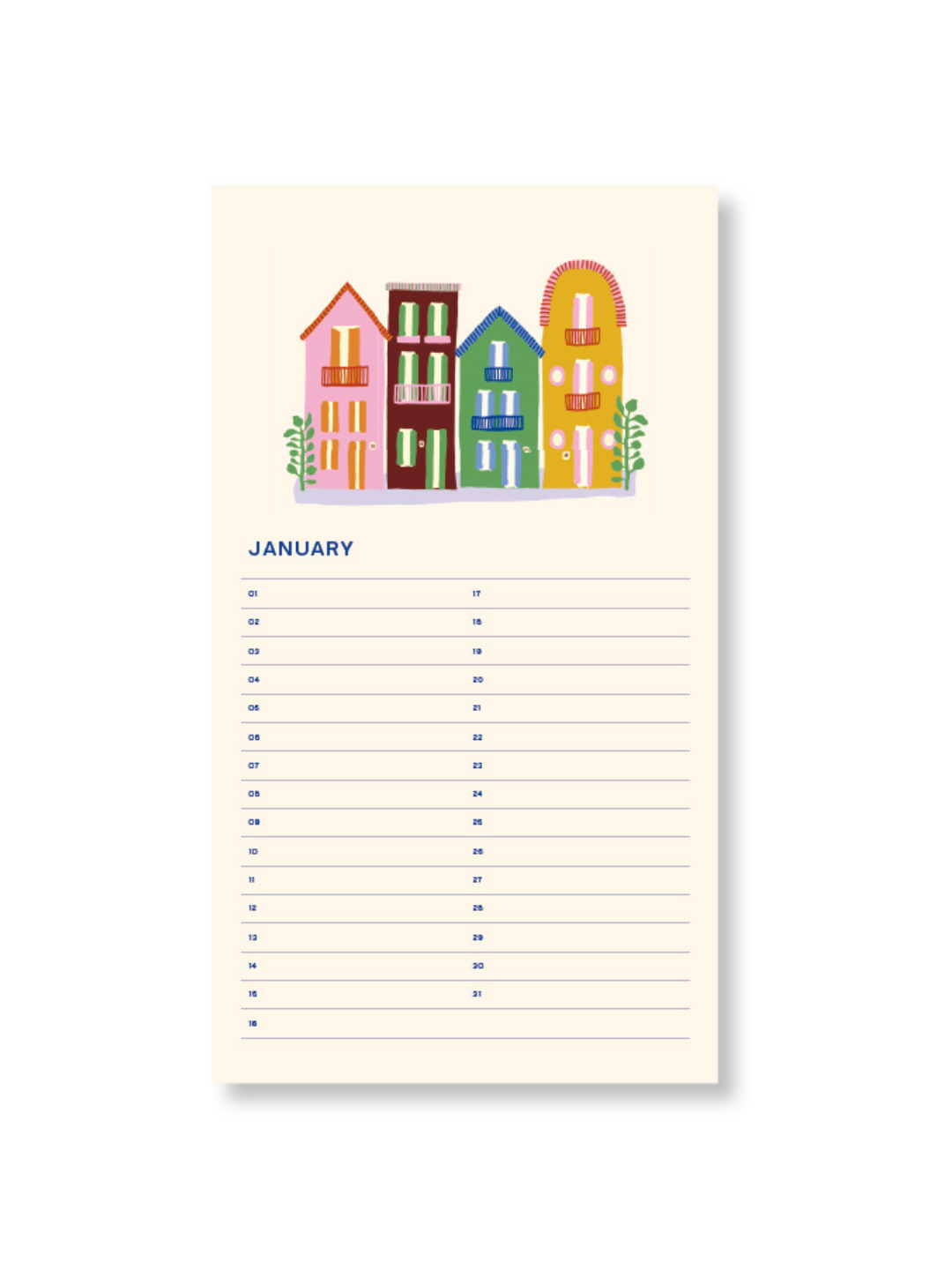 Birthday Calendar — Sun