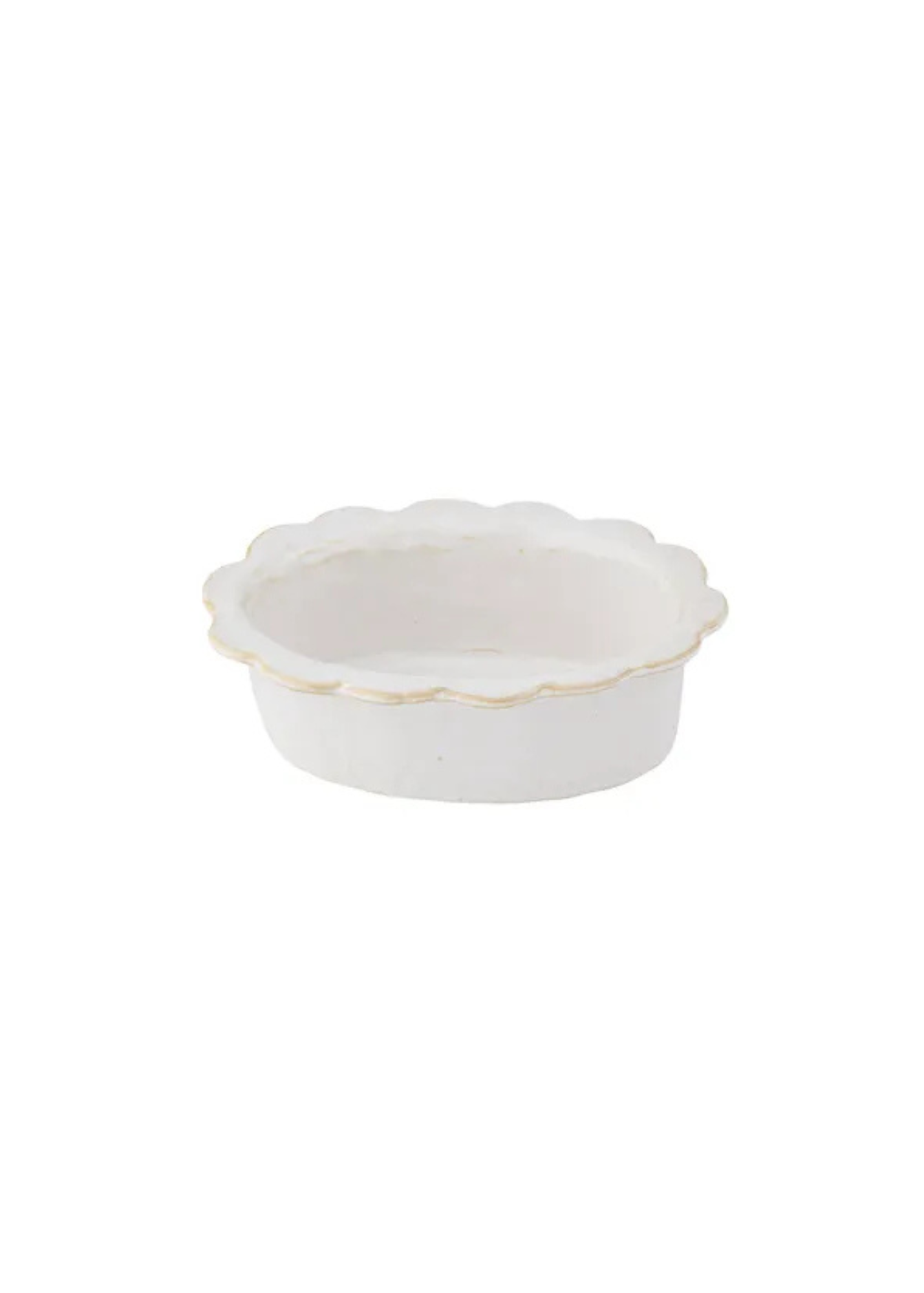 Tarty Oval Ceramic Dish — White