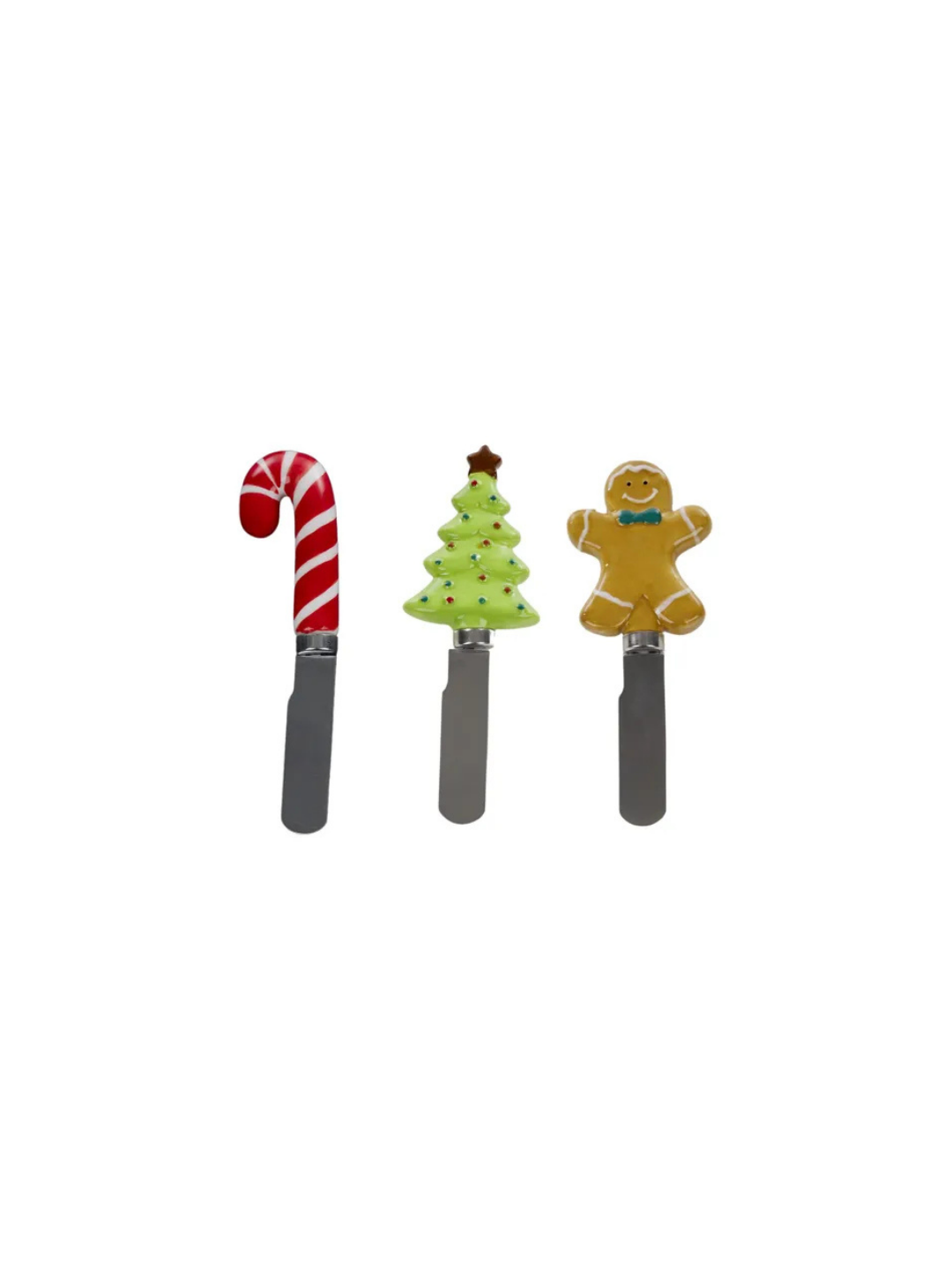 Christmas Spreader — Tree, Cane & Gingerbread