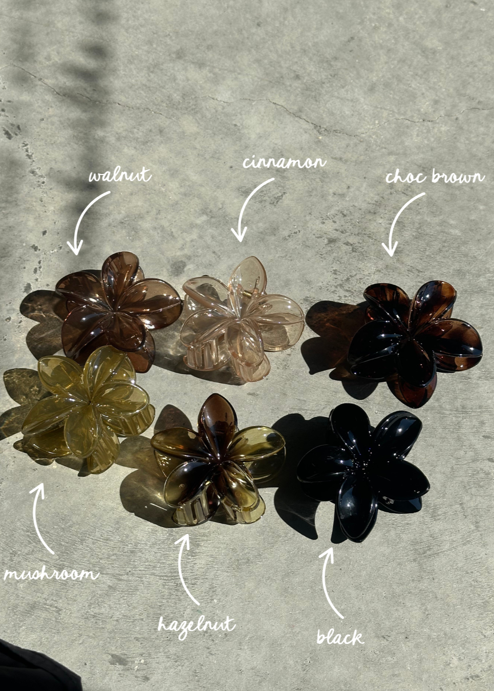 Flower Hair Clip — Neutrals