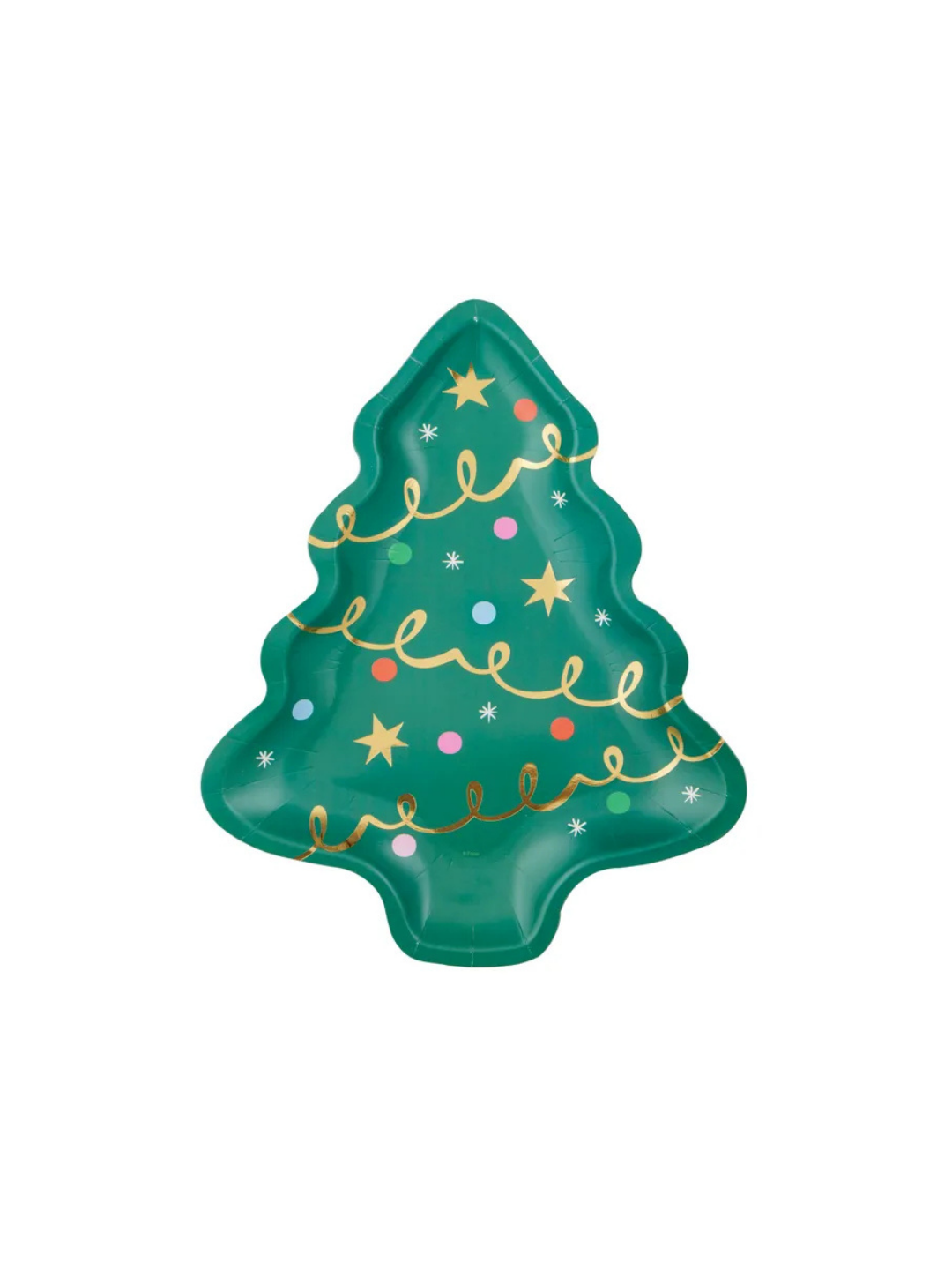 Christmas tree Paper Plate – Set of 6