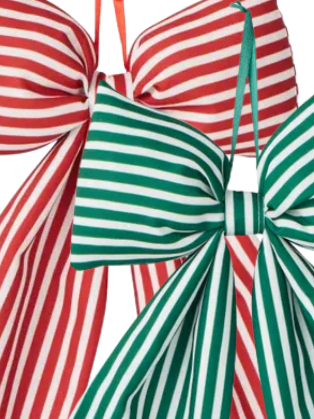 Classic Pinstripe Hanging Bow