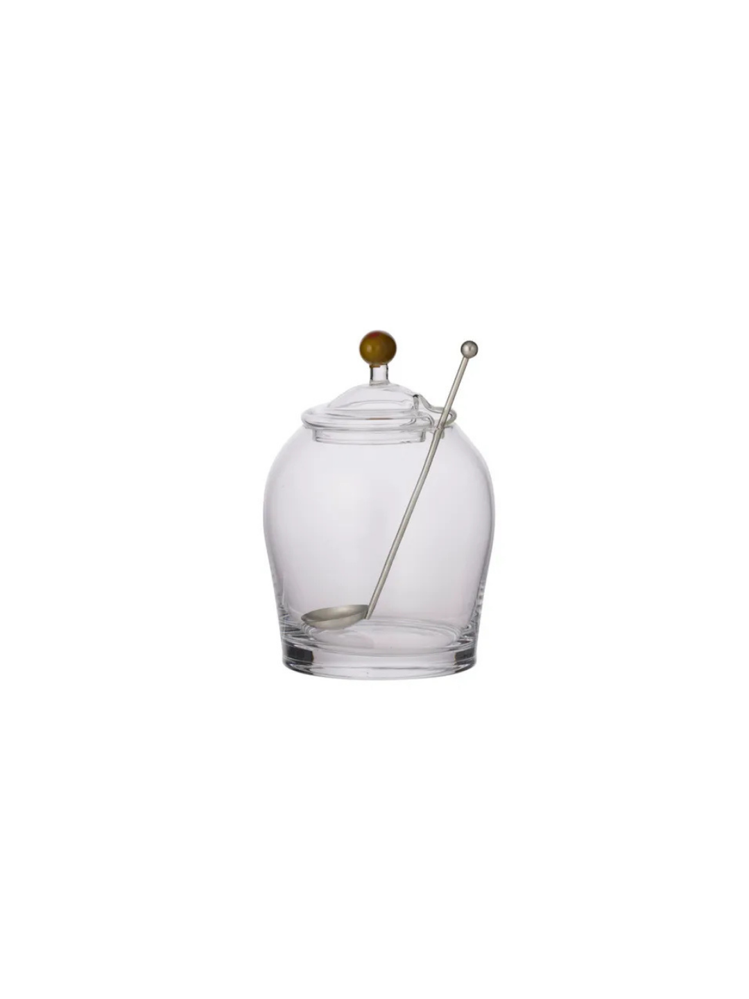 Emelia Glass Olive Jar with Spoon