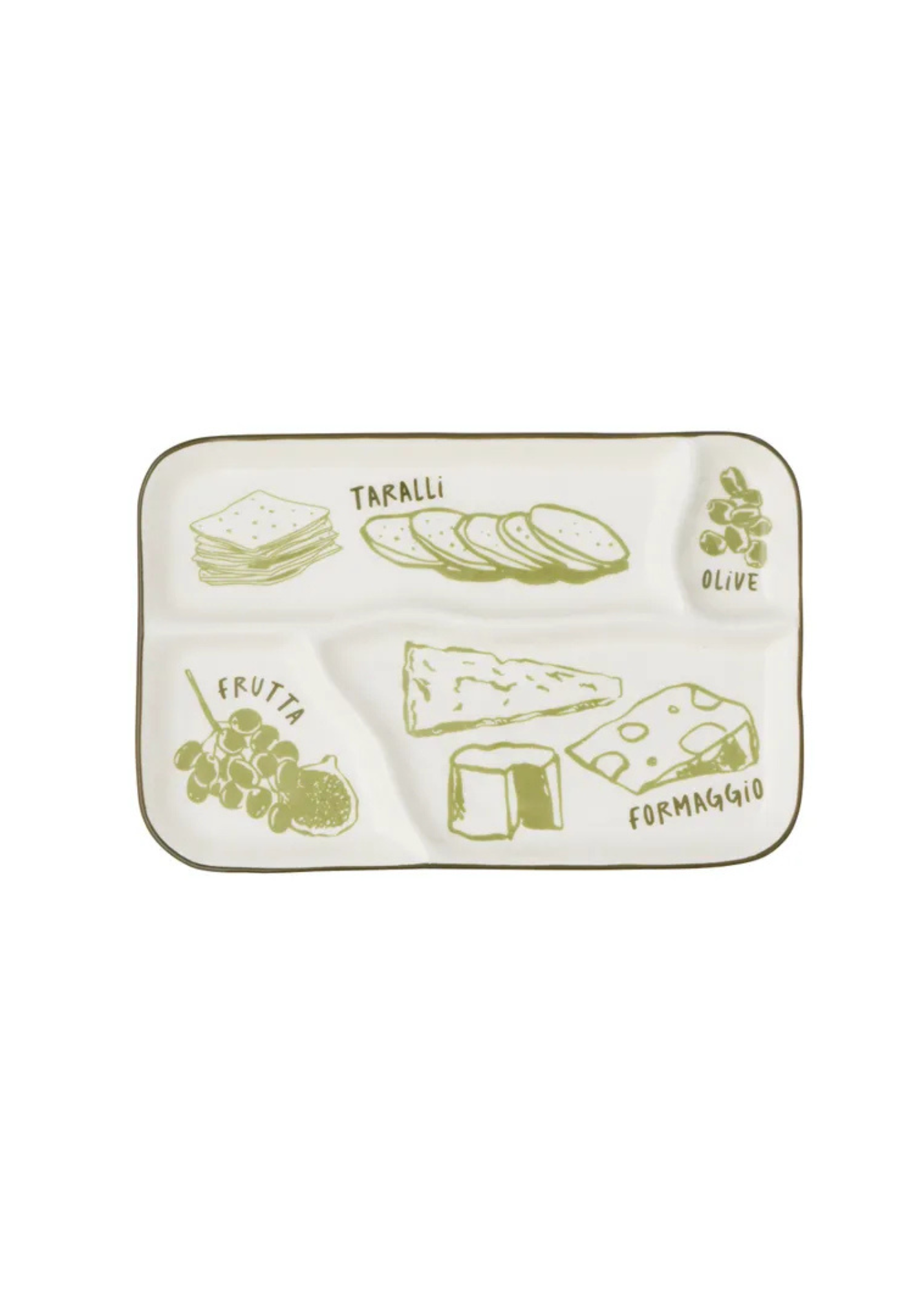 Deli Ceramic Divided Platter