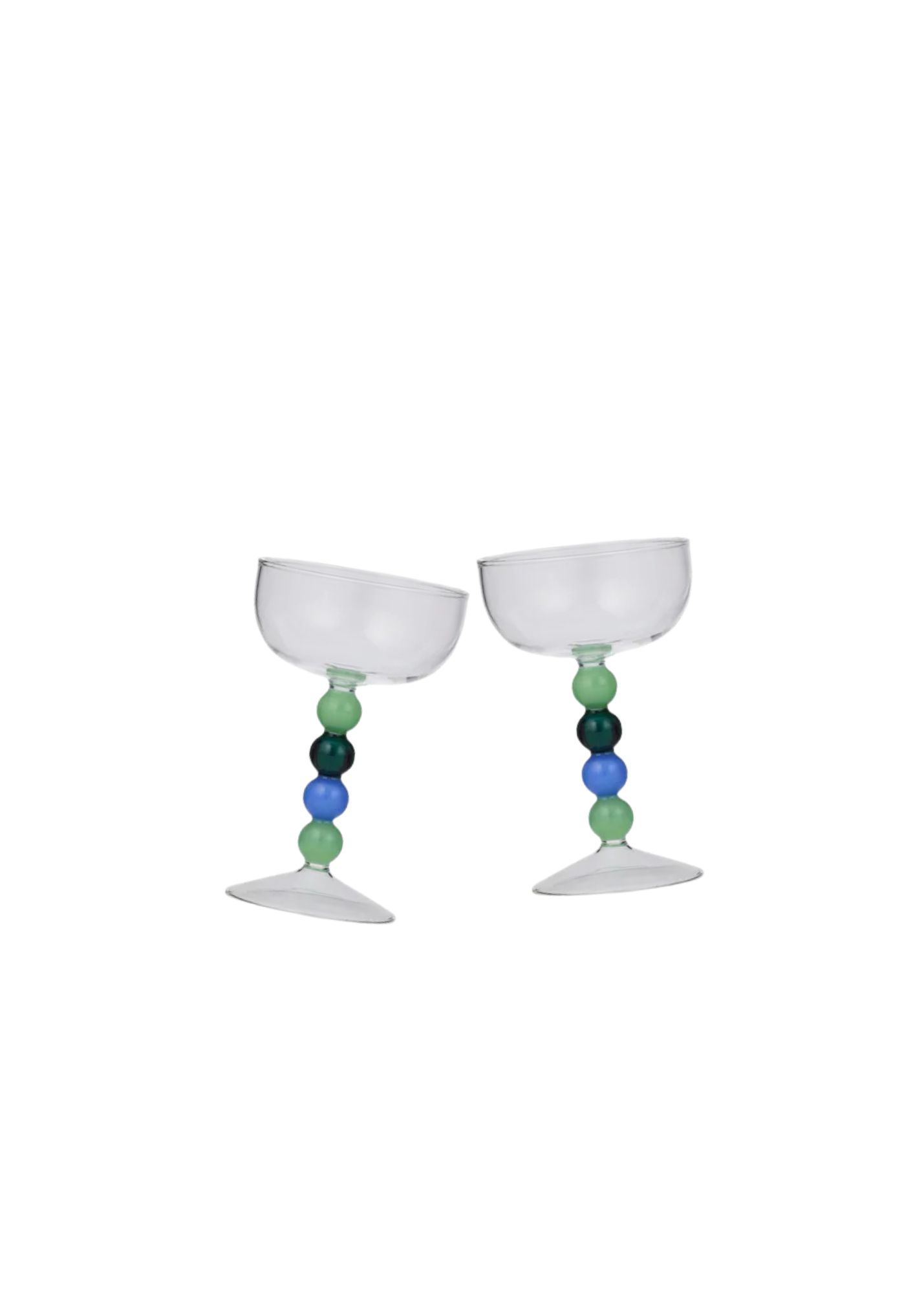 Winton Glass Coupe — Pair