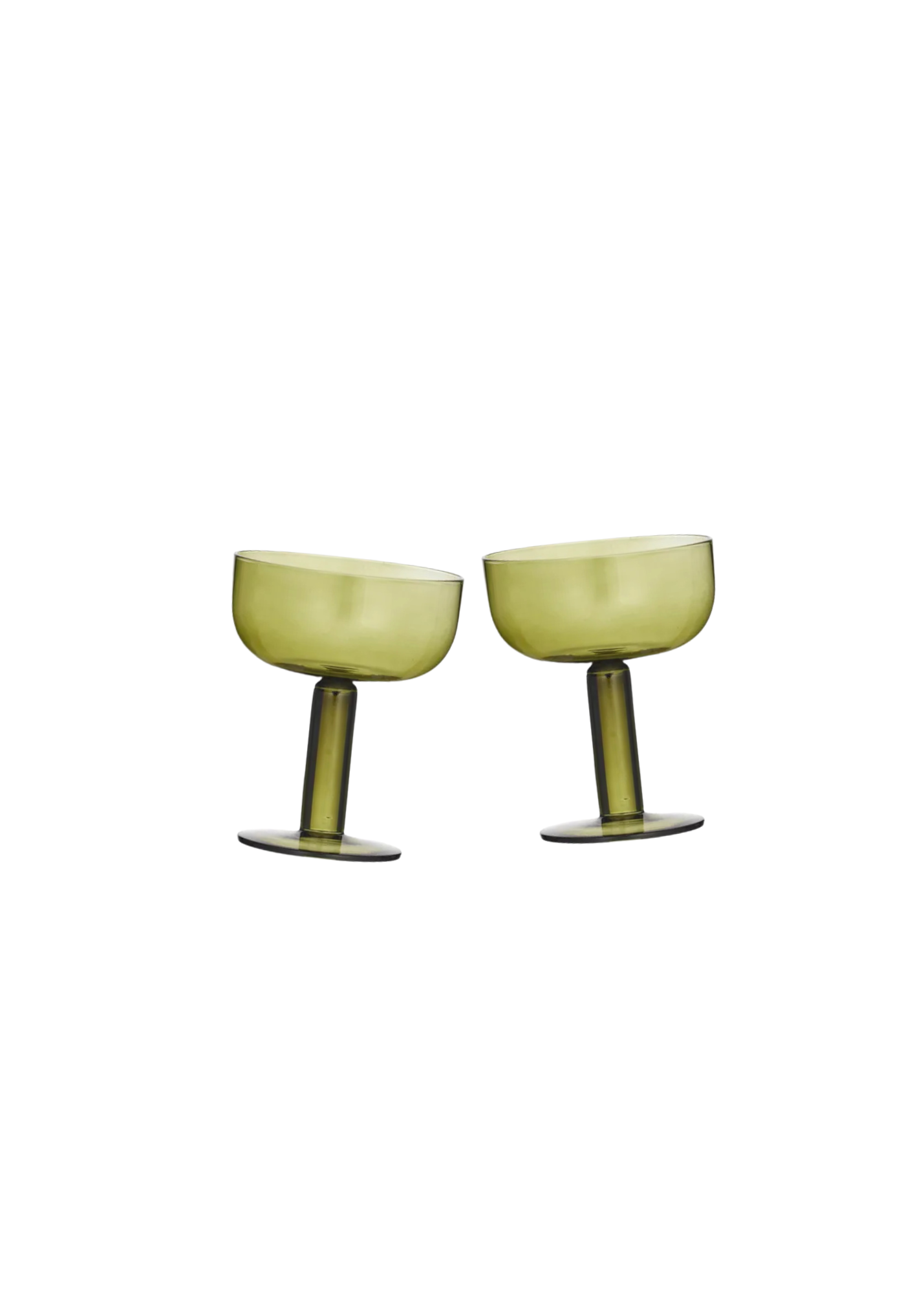 Canal Glass Coupe — Pair