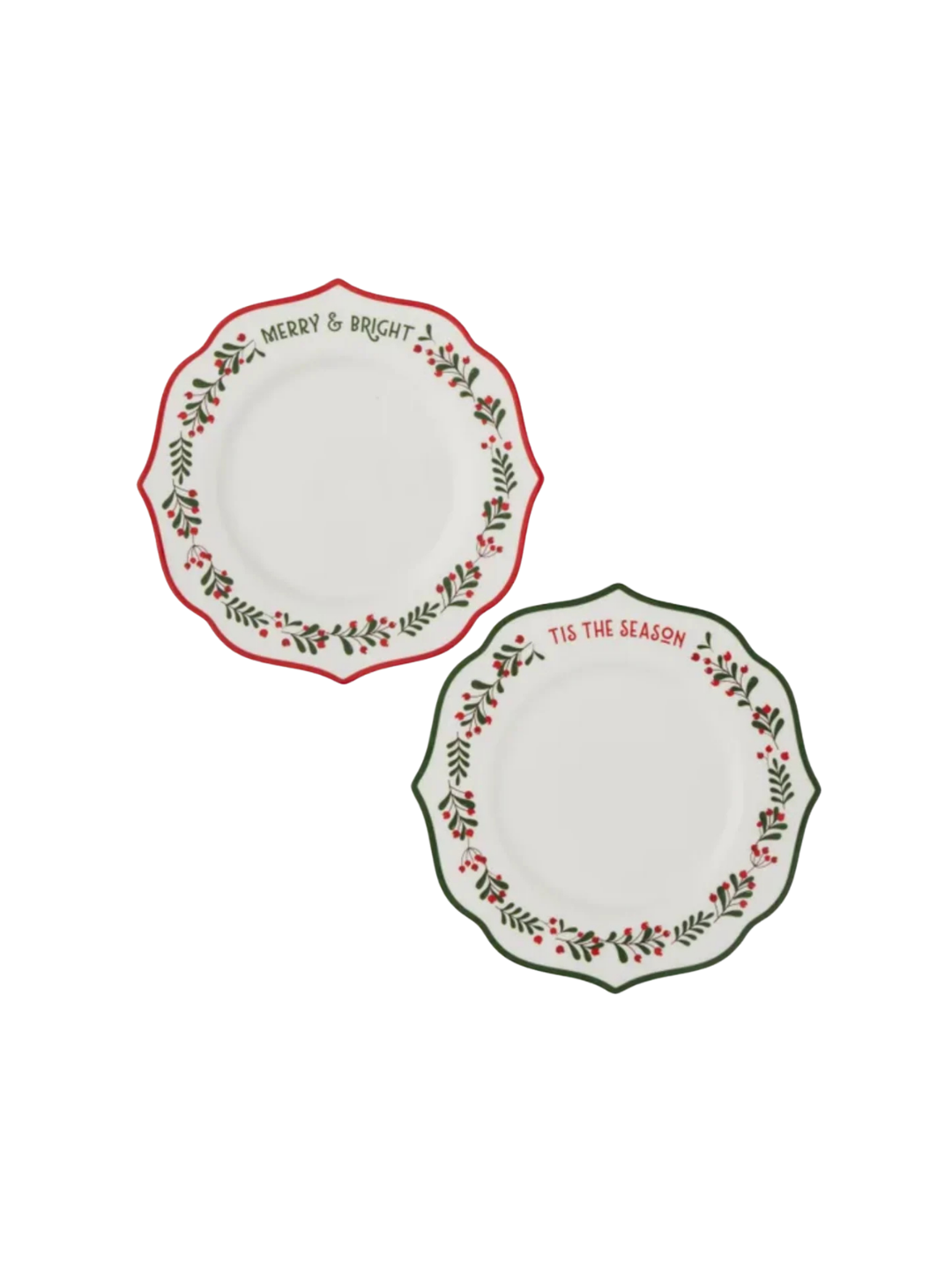 Berry Ceramic Christmas Plate