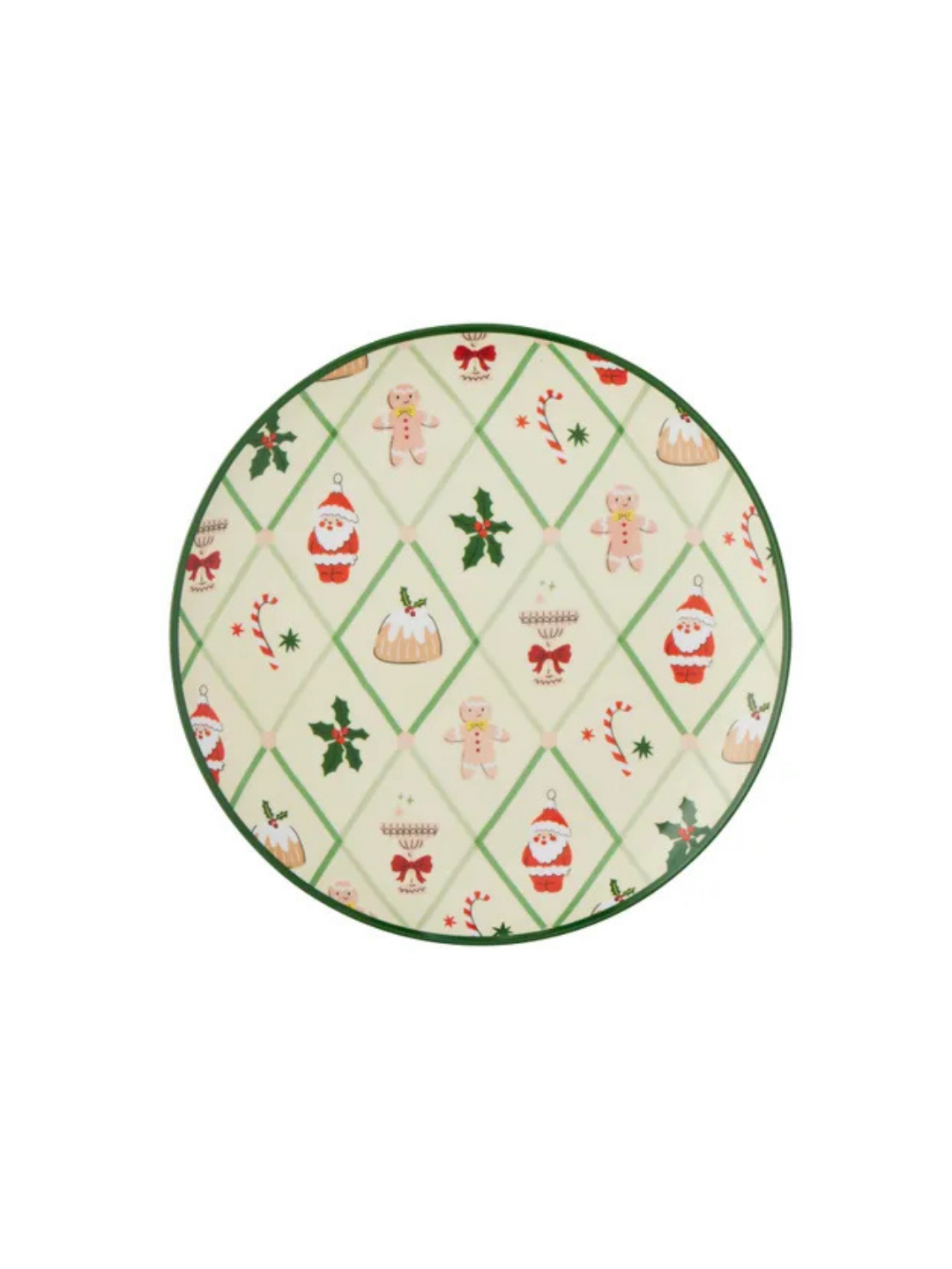 Festive Motifs Ceramic Platter