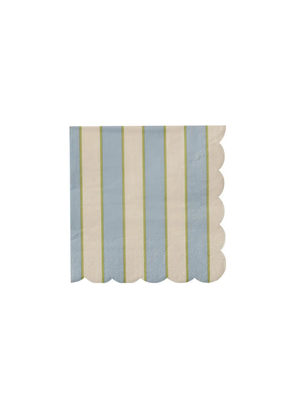 Carnival Napkin — Blue + Ivory