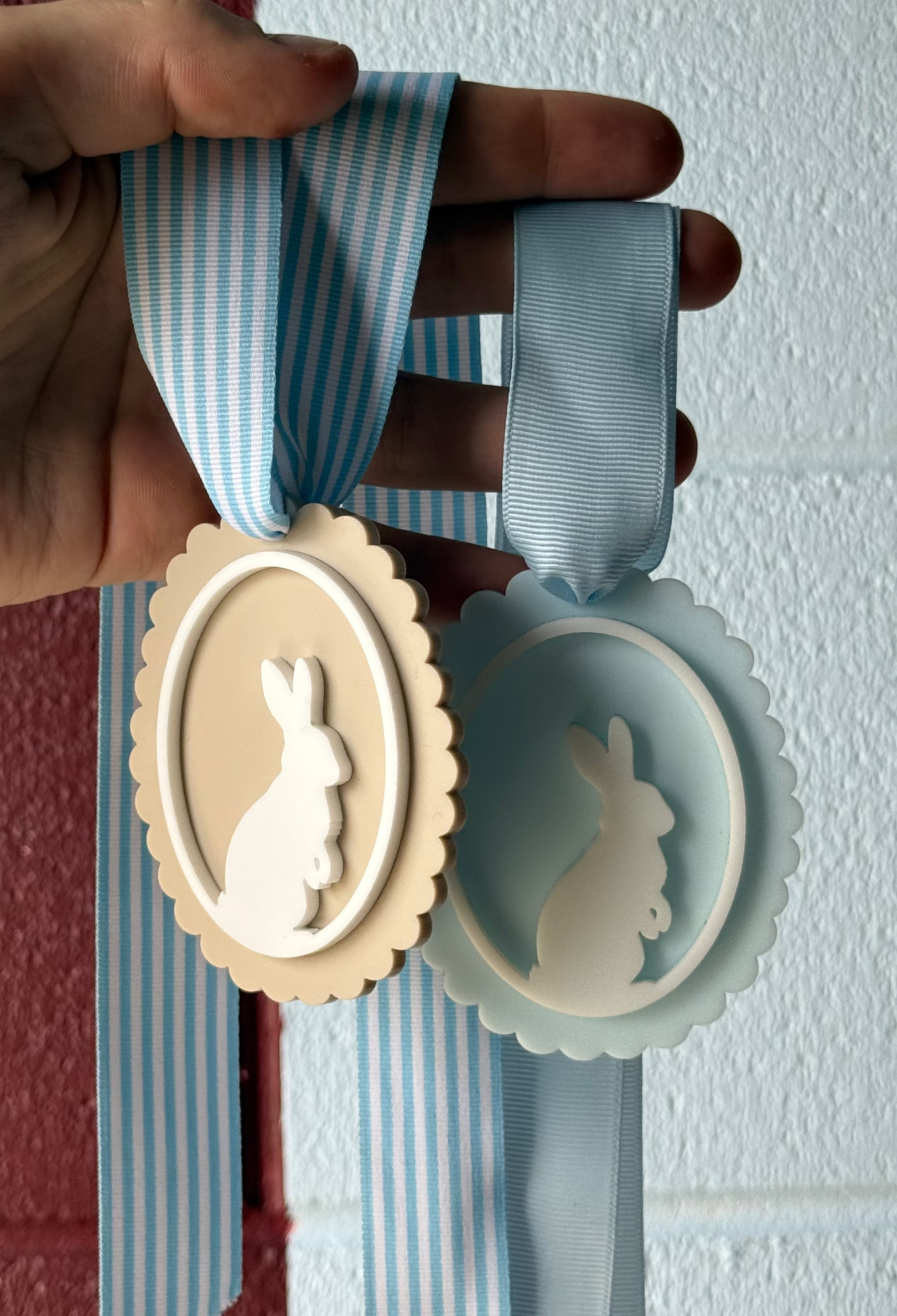 Acrylic Bunny Tag — Set X4