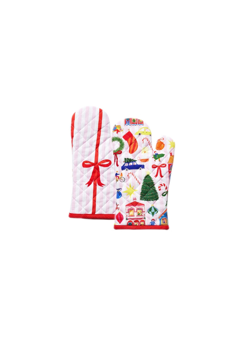 Night Before Oven Mitts — PAIR