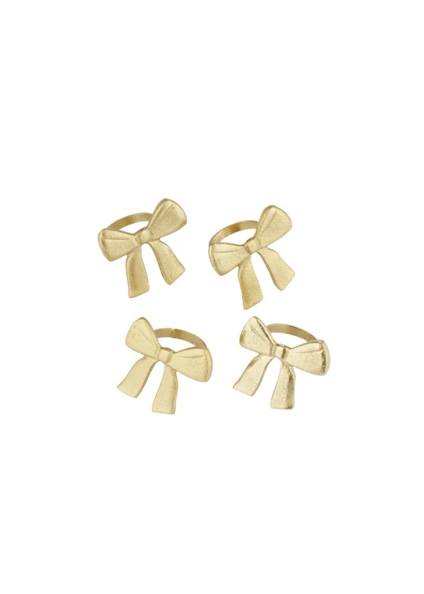 Bow Metal Napkin Ring — Set of 2