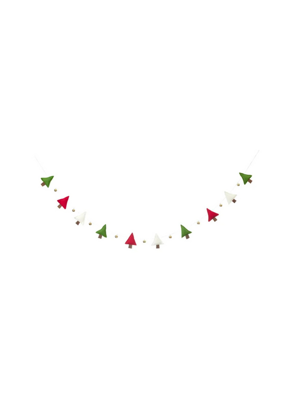 Felt Tree Pompom Garland