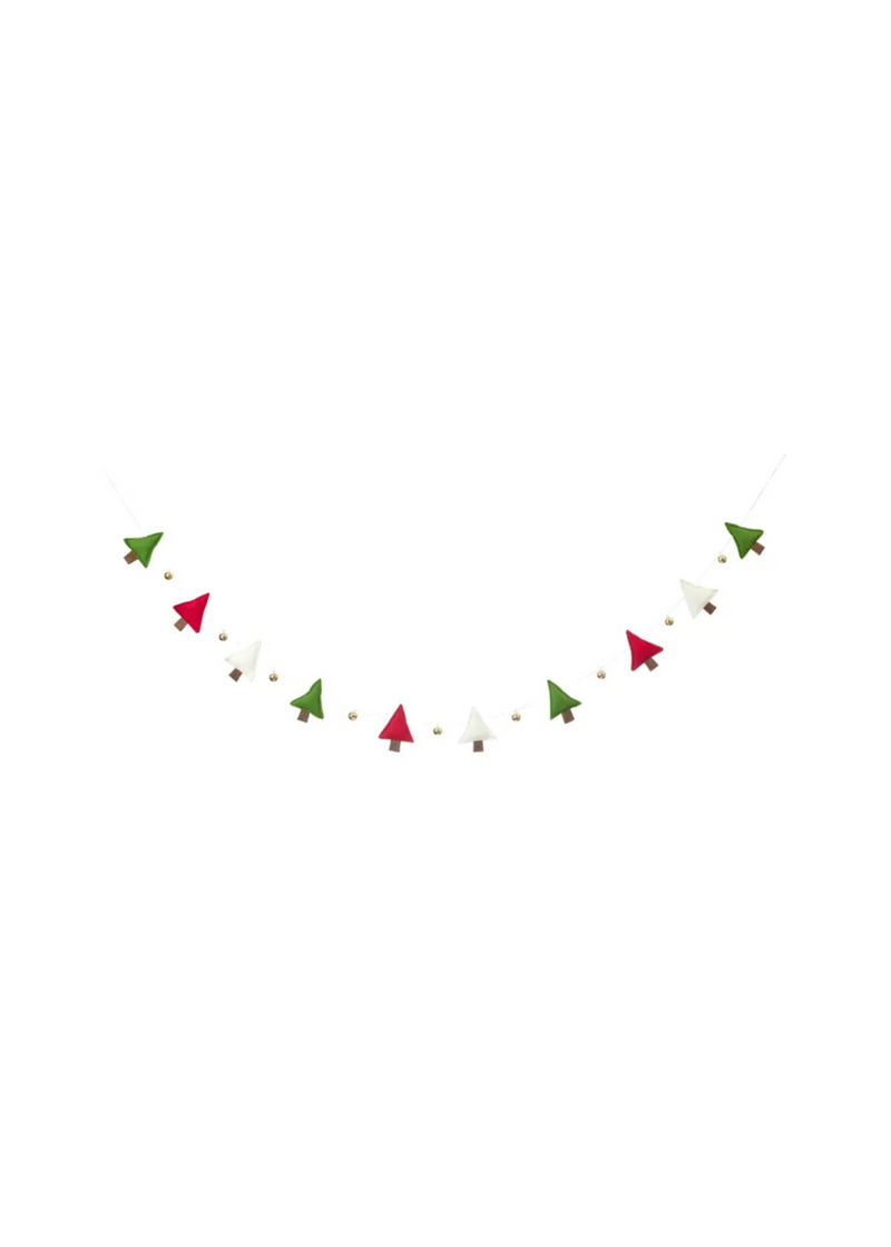 Felt Tree Pompom Garland