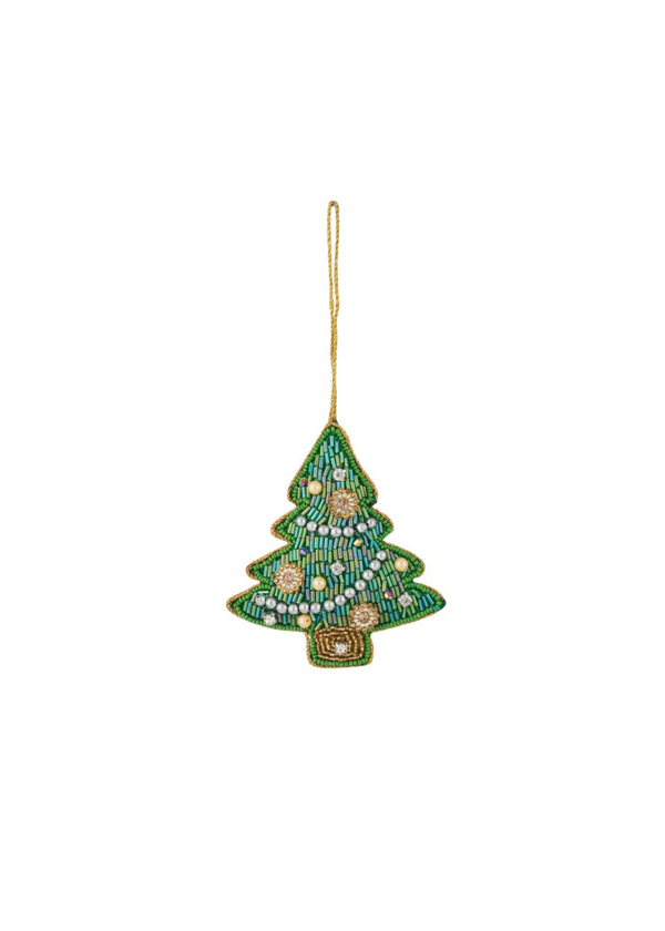 Beaded Christmas Tree — Luxe Ornament