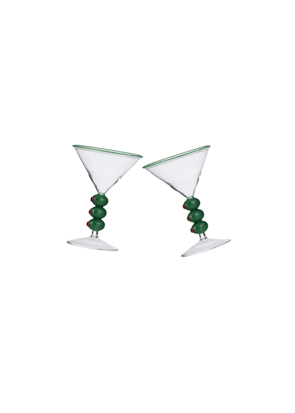 Olive Cocktail Glass — PAIR
