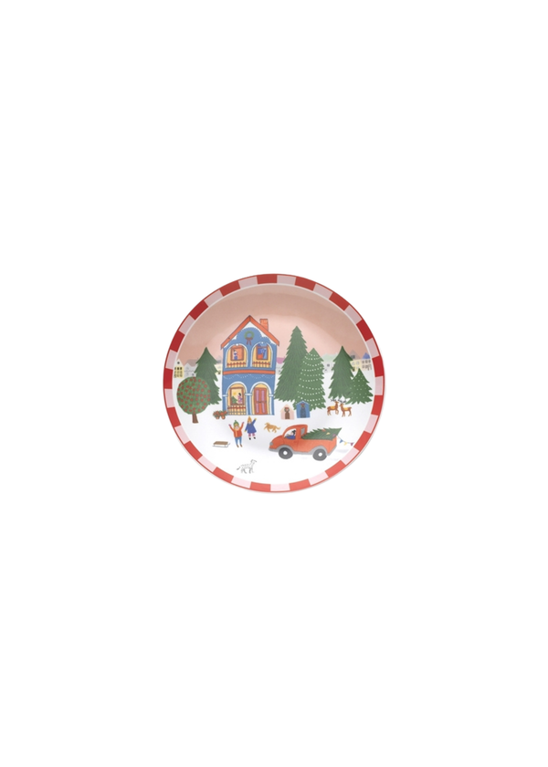 Night Before Side Plate — Red Truck