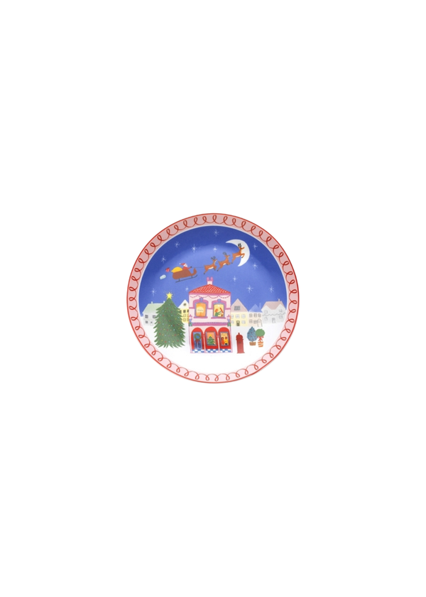 Night Before Side Plate — Santa Sleigh