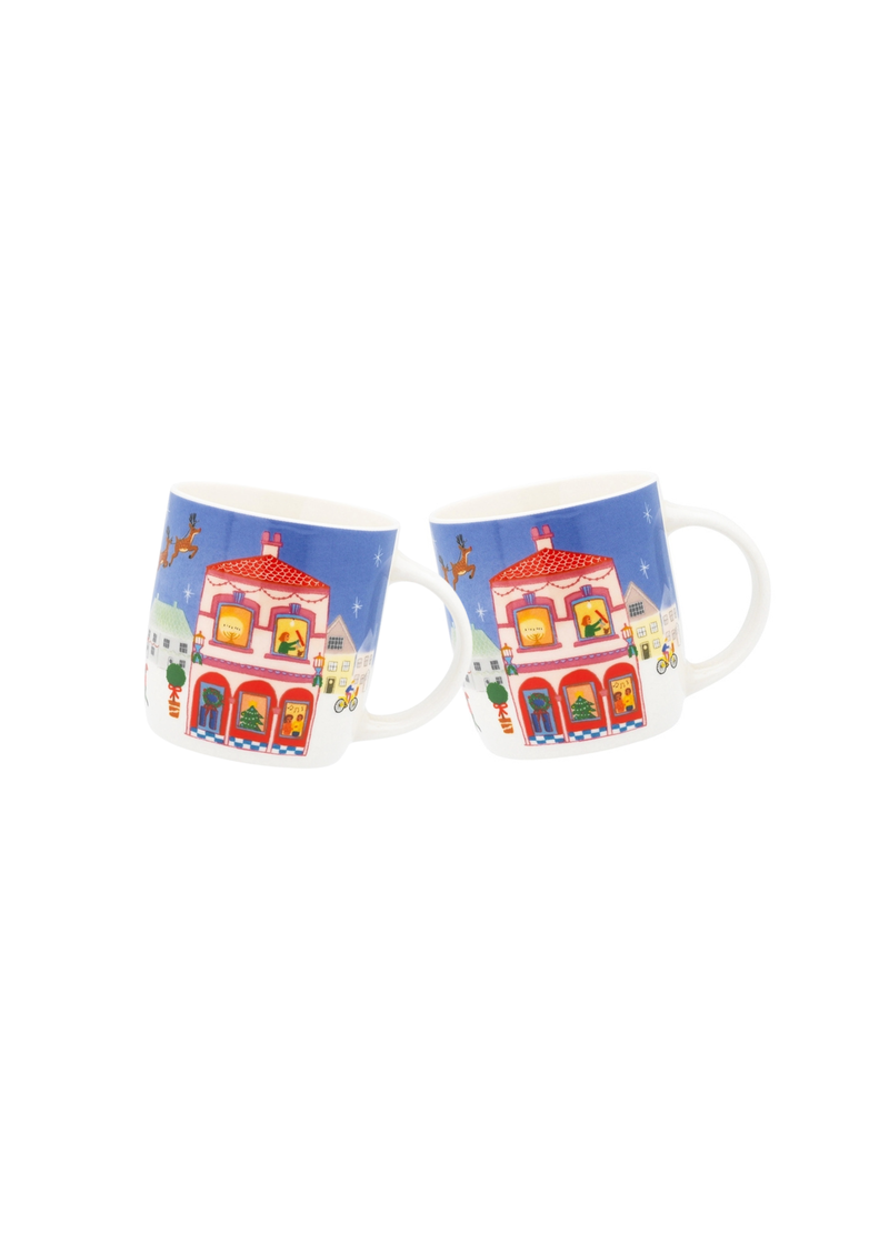 Night Before Mug — Santa Sleigh PAIR