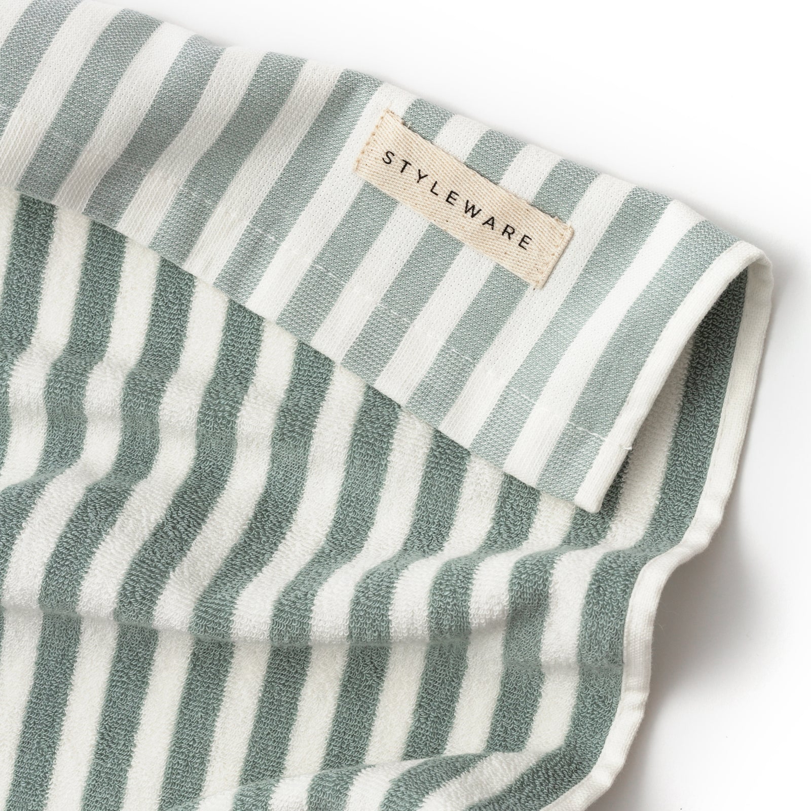 Tea Towel — Matcha Stripe